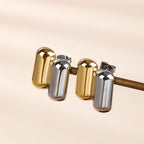 Dual Plated Capsule Earrings