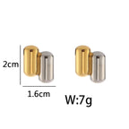 Dual Plated Capsule Earrings