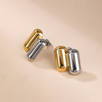 Dual Plated Capsule Earrings