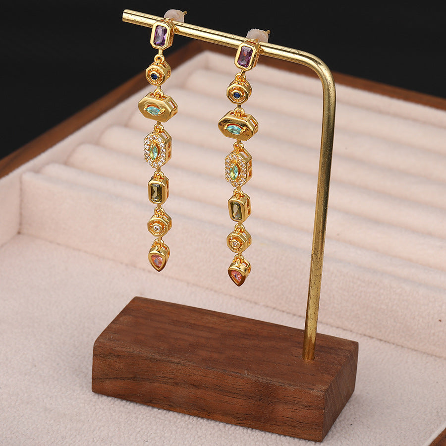 Long Pendant Earrings