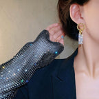 Rectangle Drop Earrings
