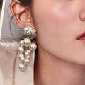 Pearl Cluster Earrings