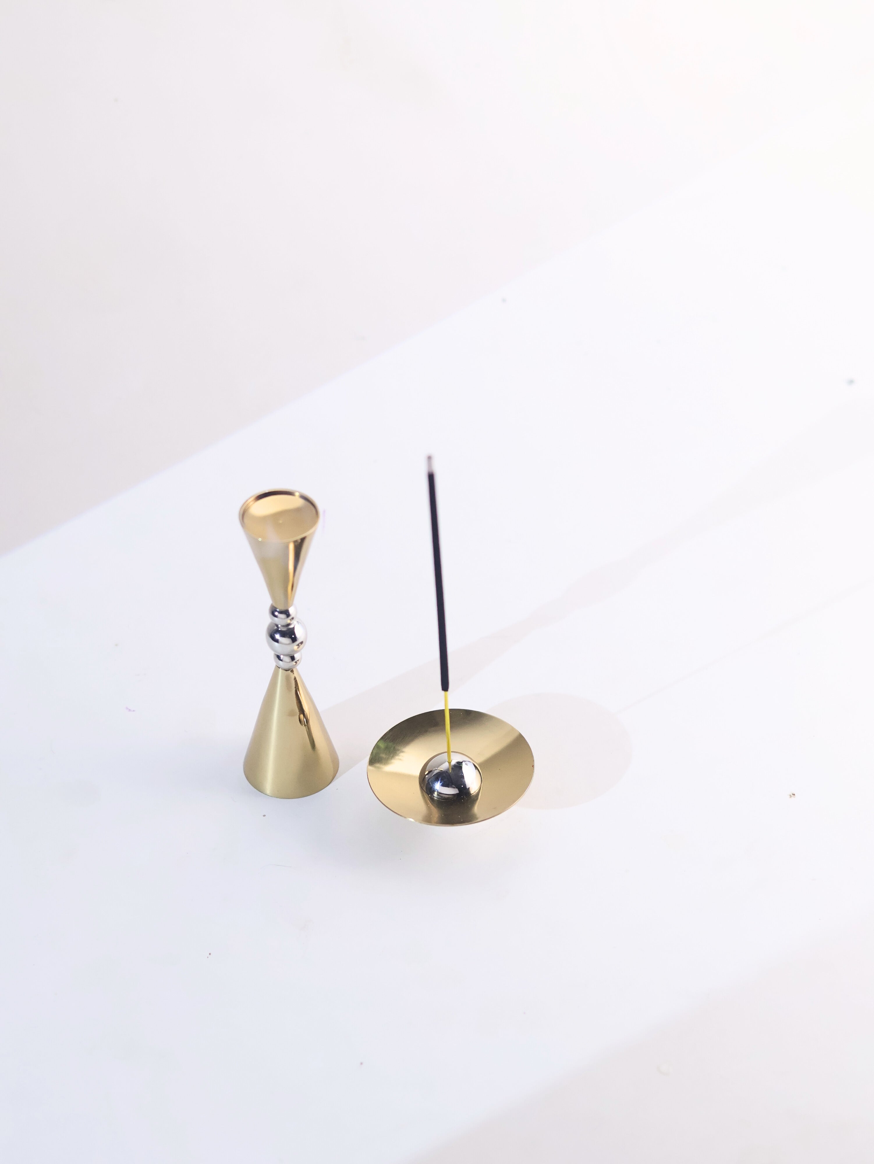 Metal Agarbatti holder and Bell