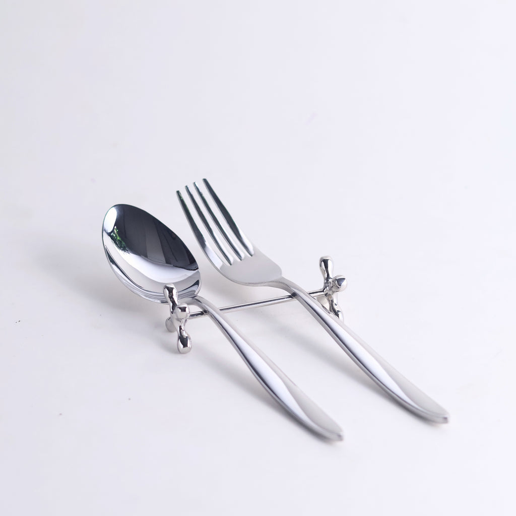 Spoon rest with fork and spoon