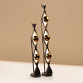 Tall metal lamps 