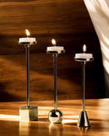 Set of three metal Tea Light Holders