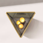 Triangular tea light fixture 