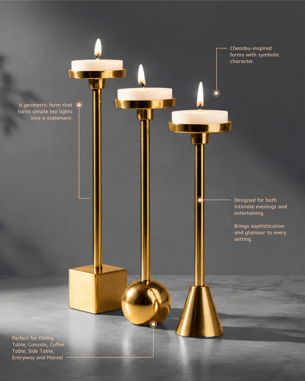 Radiant geometry © | Tea Light Holders