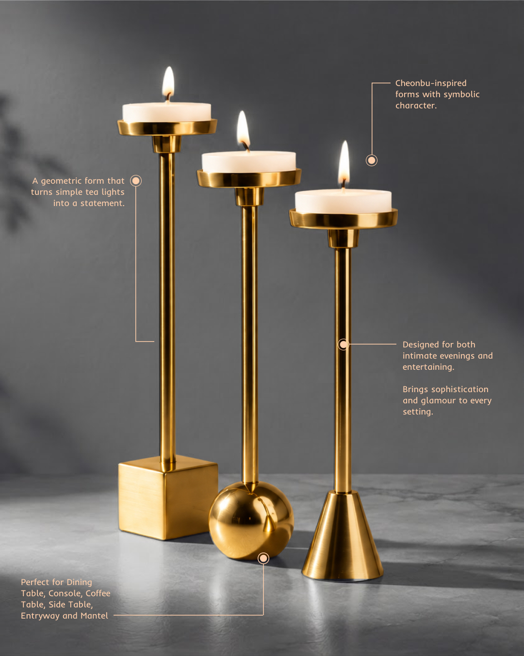 Radiant geometry © | Tea Light Holders