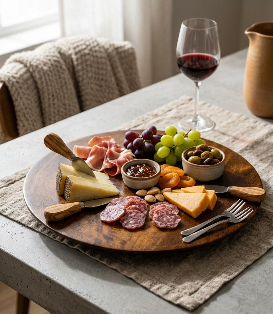 Round Woodden Platter