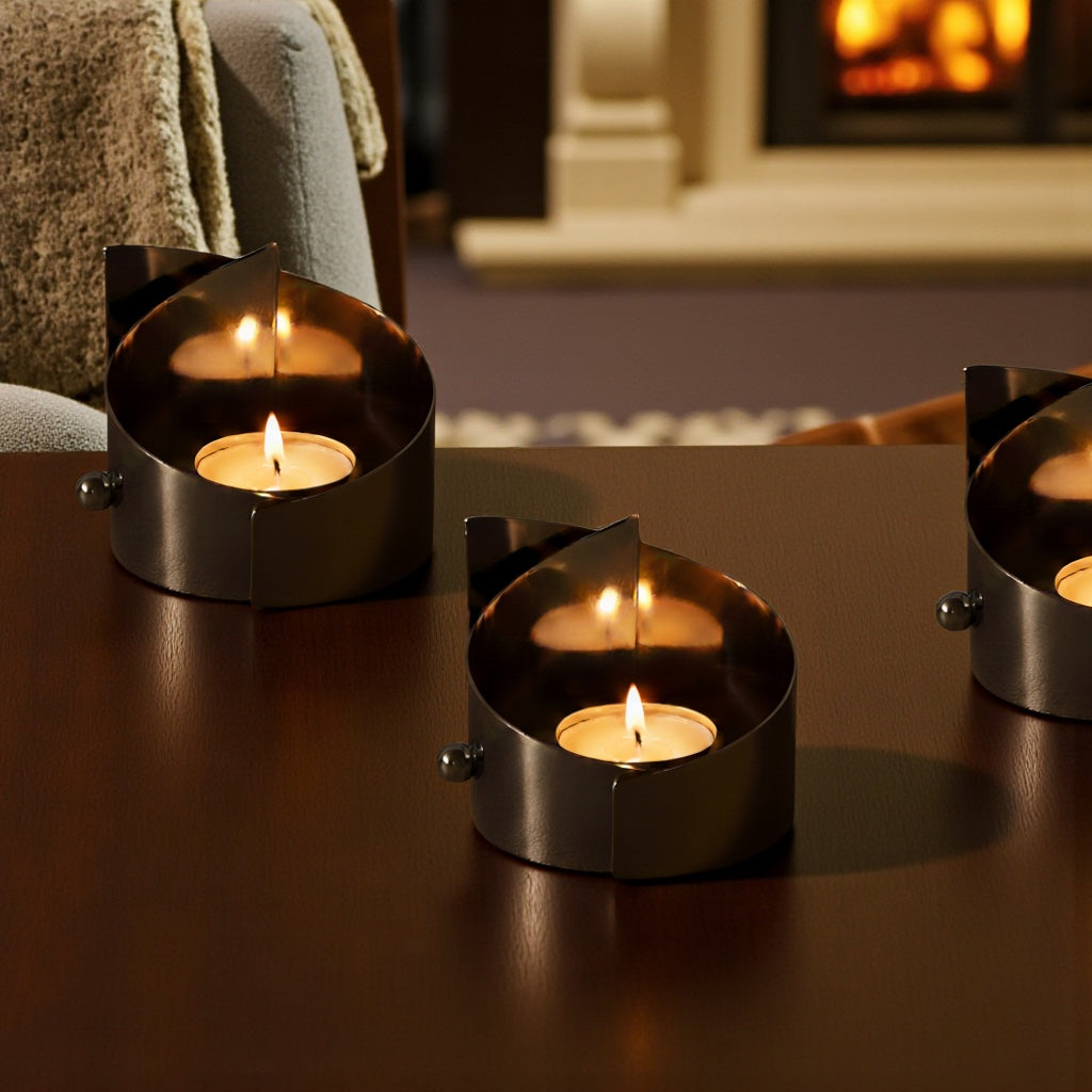 Twin Orbit | Set of 2 Tea Light holders