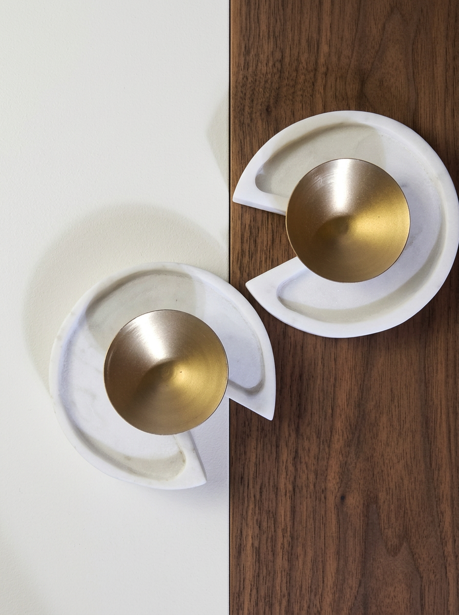 Lilly pad Trinket Tray | Set of 2
