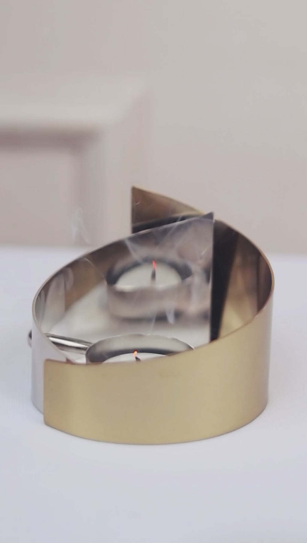 Twin Orbit | Set of 2 Tea Light holders