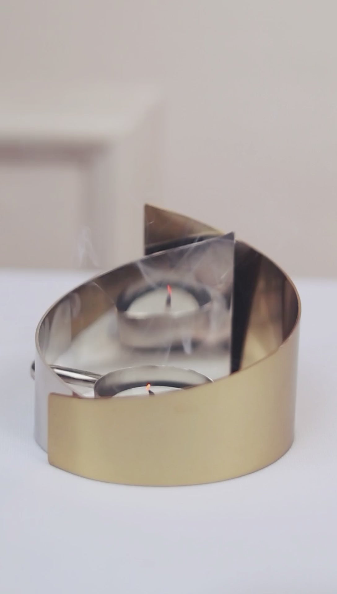 Twin Orbit | Set of 2 Tea Light holders